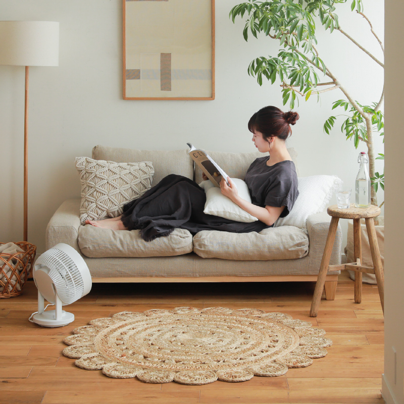 ジュートラグマット サークル ｜家具・インテリア通販 Re:CENO(リセノ)