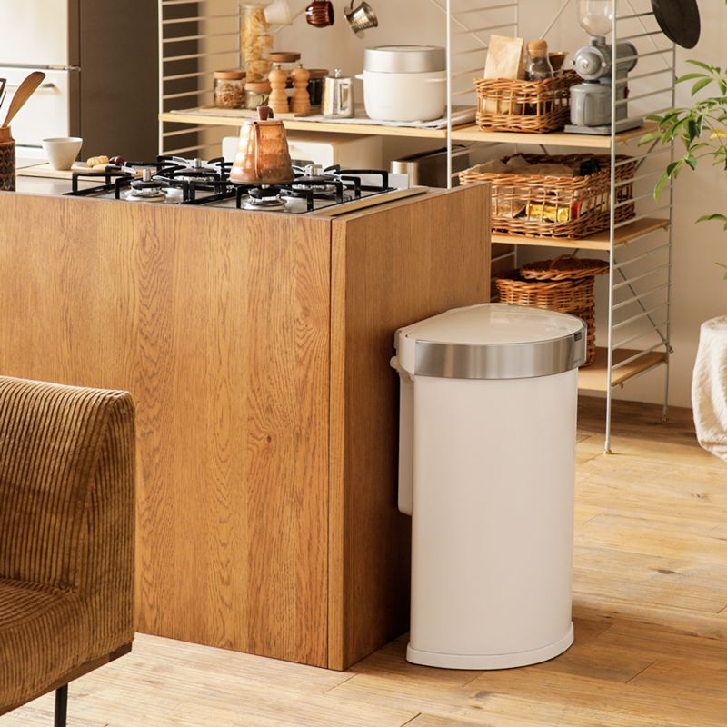 センサーダストボックス simplehuman セミラウンド 45Lタイプ ｜家具