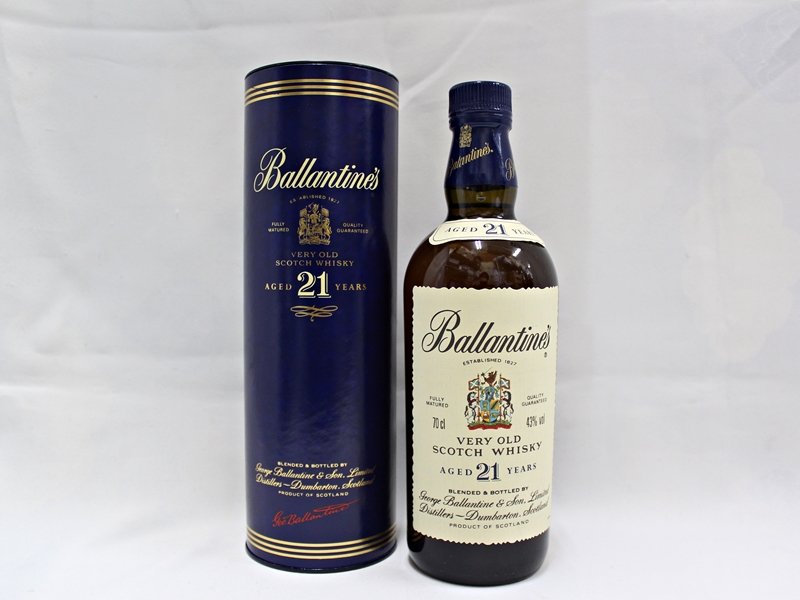 古酒 未開栓 Ballantine's 21年 700ml 43% - リサイクル＆買取専門の