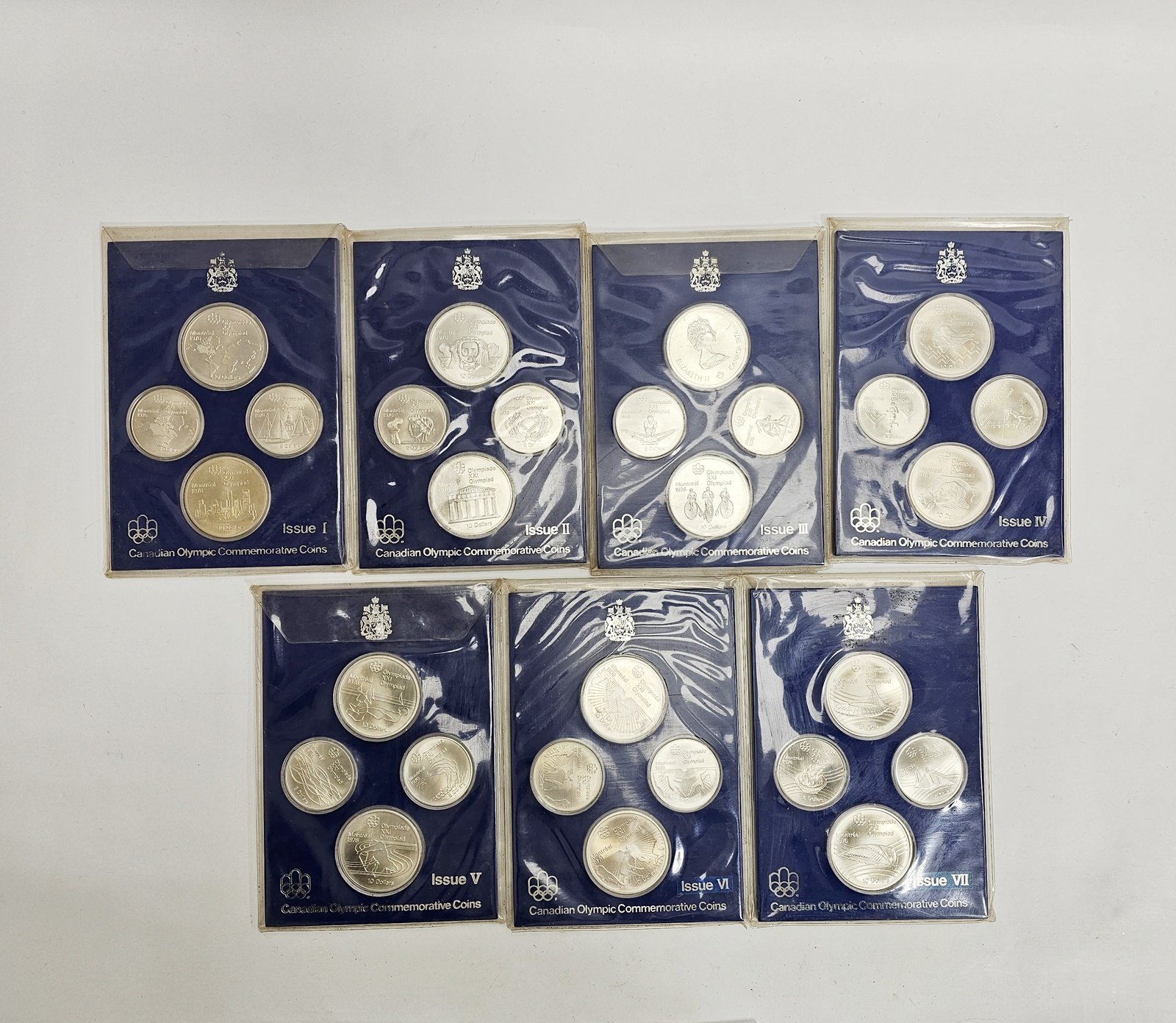 カナダ モントリオールオリンピック 記念銀貨 10ドル 5ドル 1次～7次