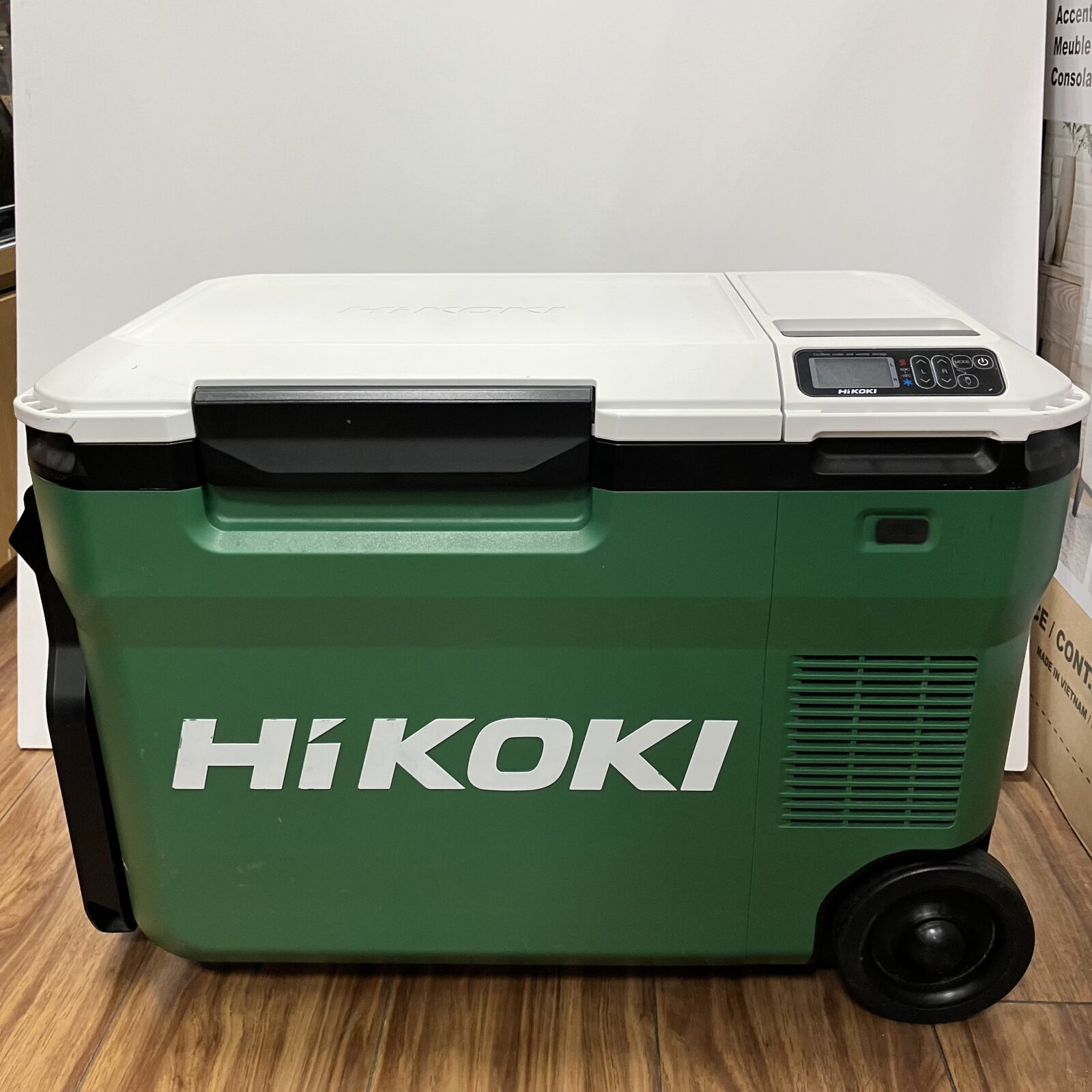 ハイコーキ冷温庫フォレストグリーン25L 蓄電池BSL36B18X4.0Ah付