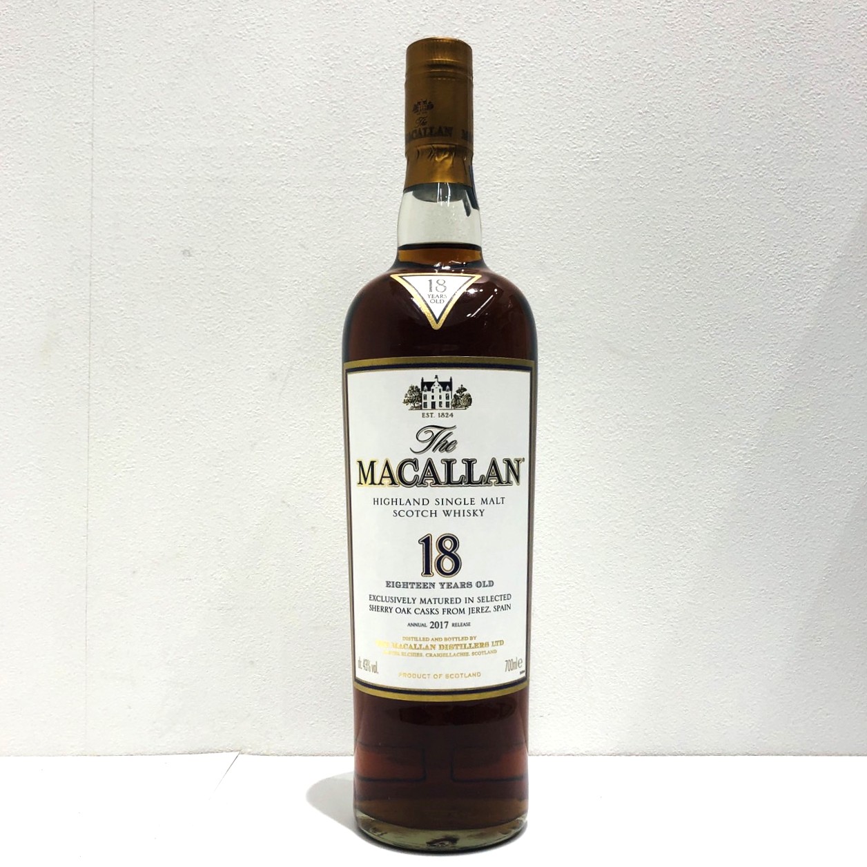 買取実績】The MACALLAN 18 YEARS OLD 2017Release マッカラン18年