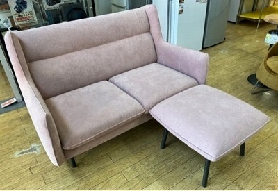 Francfranc 2人掛けソファ トッタ W1300 ライトピンク フランフラン