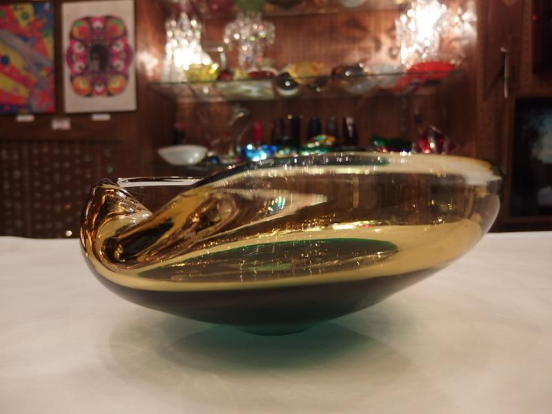 イタリアムラノガラスオブジェ ヴィンテージ アートガラス 大型ガラス