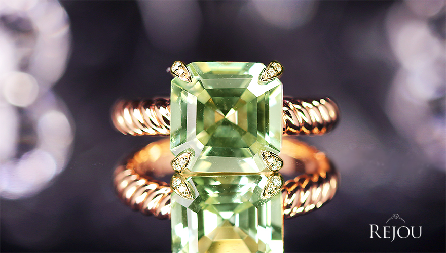 アッシャーカットCollection「ライムグリーン」トルマリン 4.05ct