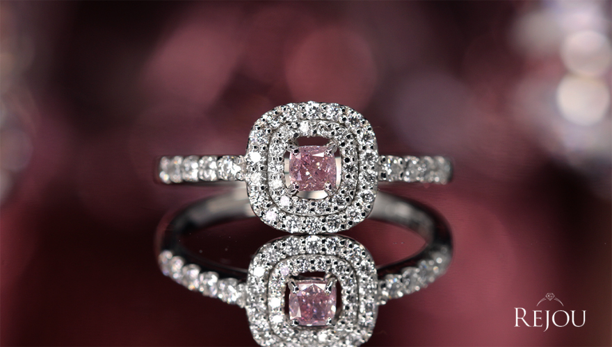 ピンクダイヤモンド 0.23ct/FDPP/I1 ダイヤモンド 0.3ct プラチナ