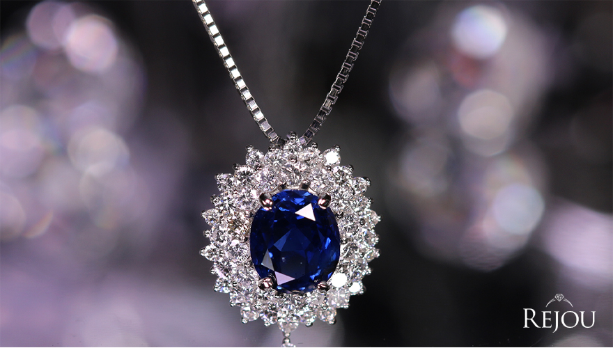 非加熱ブルーサファイア 1.7ct ダイヤモンド 0.6ct プラチナ