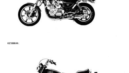 1981-1982 Kawasaki KZ1000 KZ1100 Motorcycle Repair Service Manual