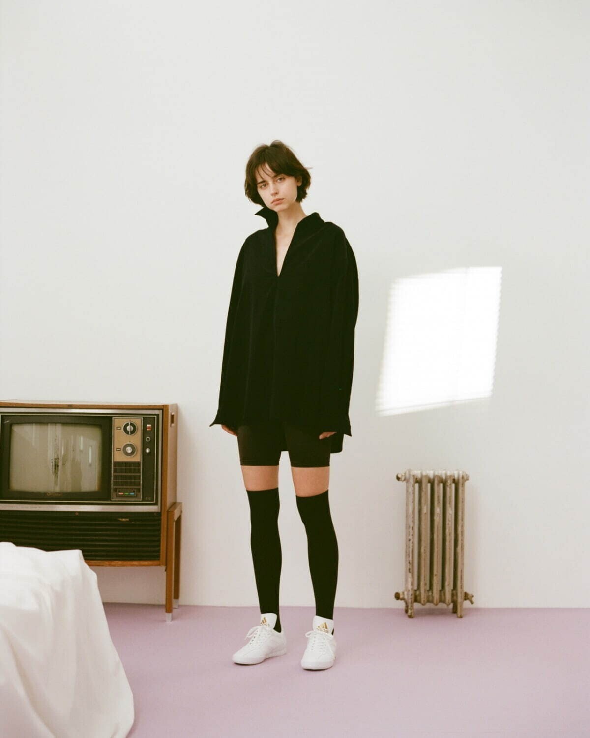 Summer Corduroy Skipper Shirt - Blanc YM WOMENS & MENS｜Official