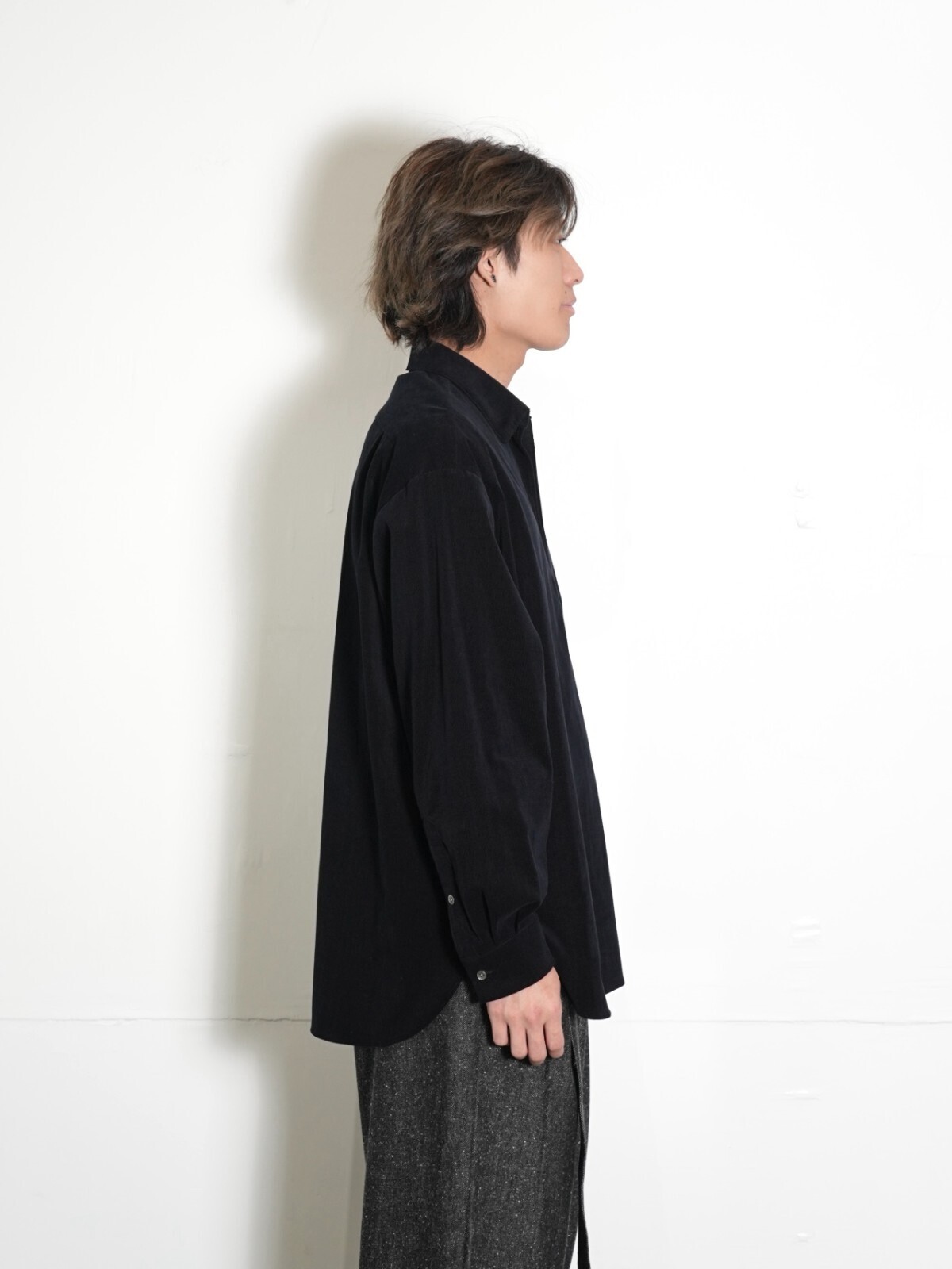 Summer Corduroy Skipper Shirt - Blanc YM WOMENS & MENS｜Official