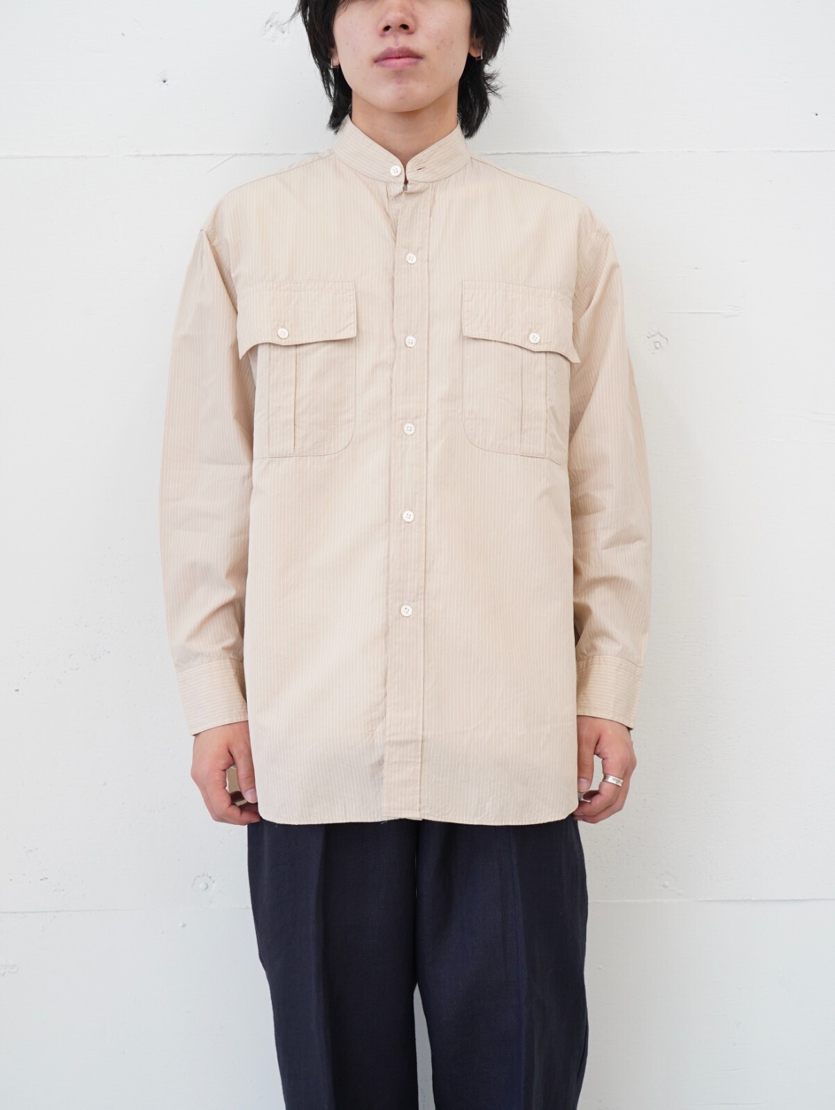 スタンドカラーサファリシャツ - キャプテン サンシャイン メンズ