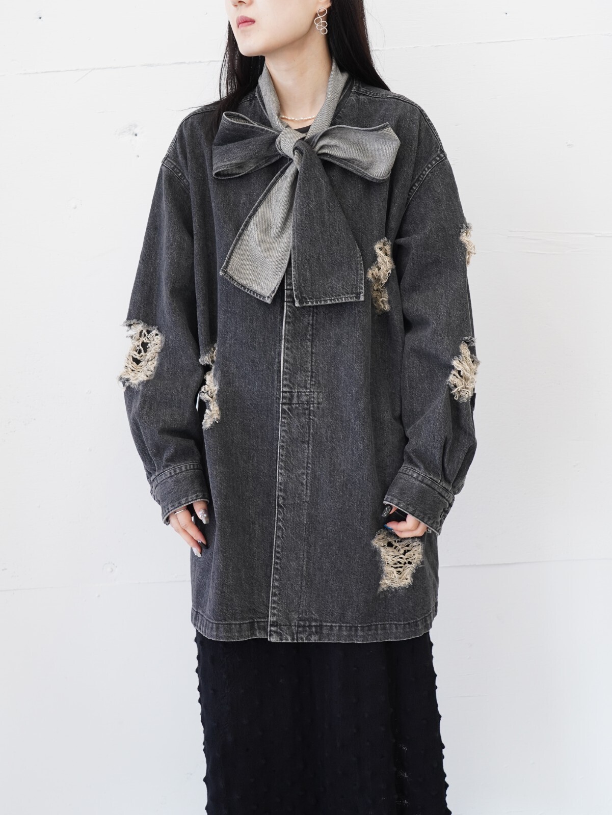 デニムボウタイブラウス - ベルパー レディース & メンズ｜公式通販