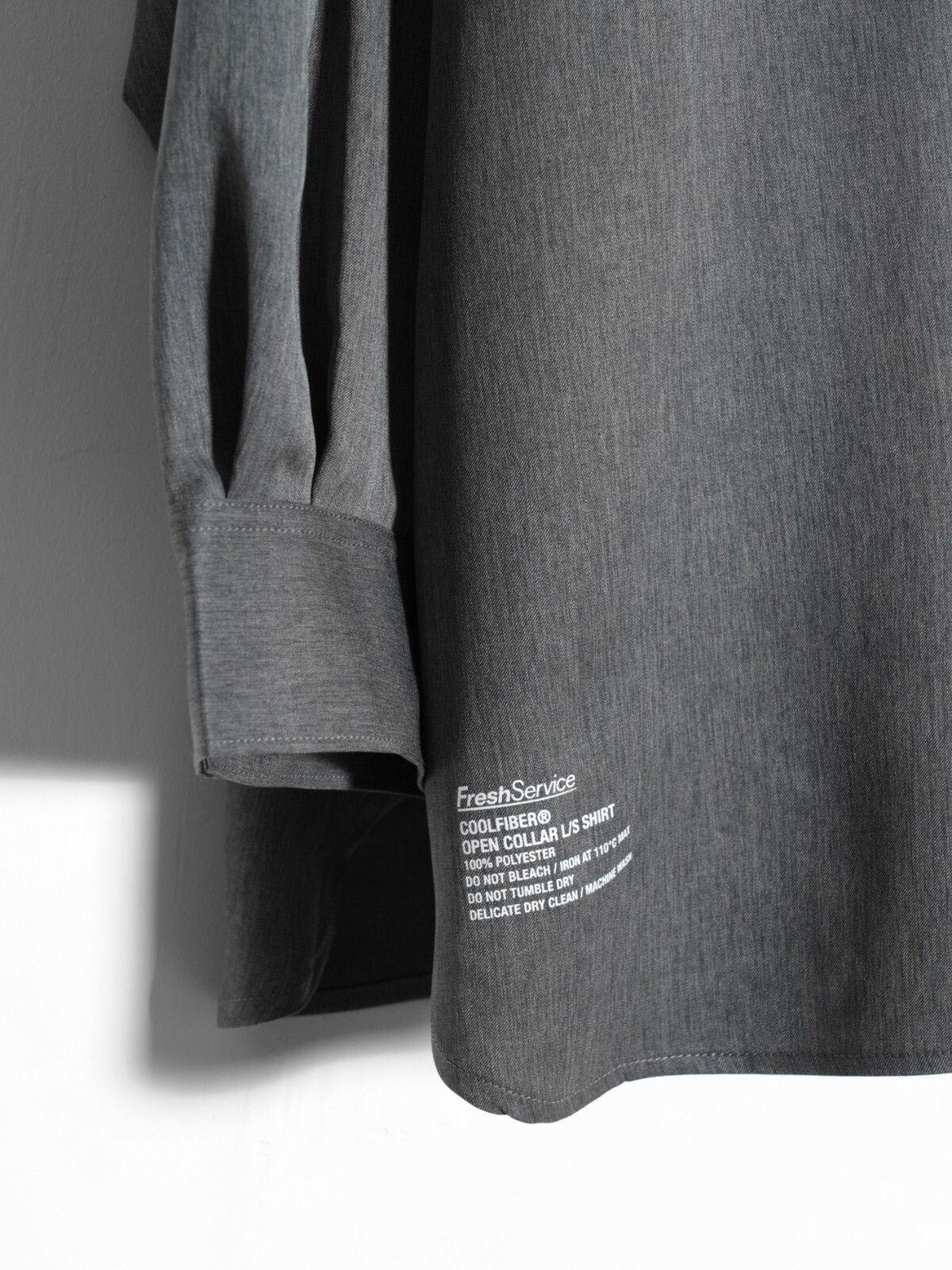 クールファイバーオープンカラーシャツ(長袖) - フレッシュサービス
