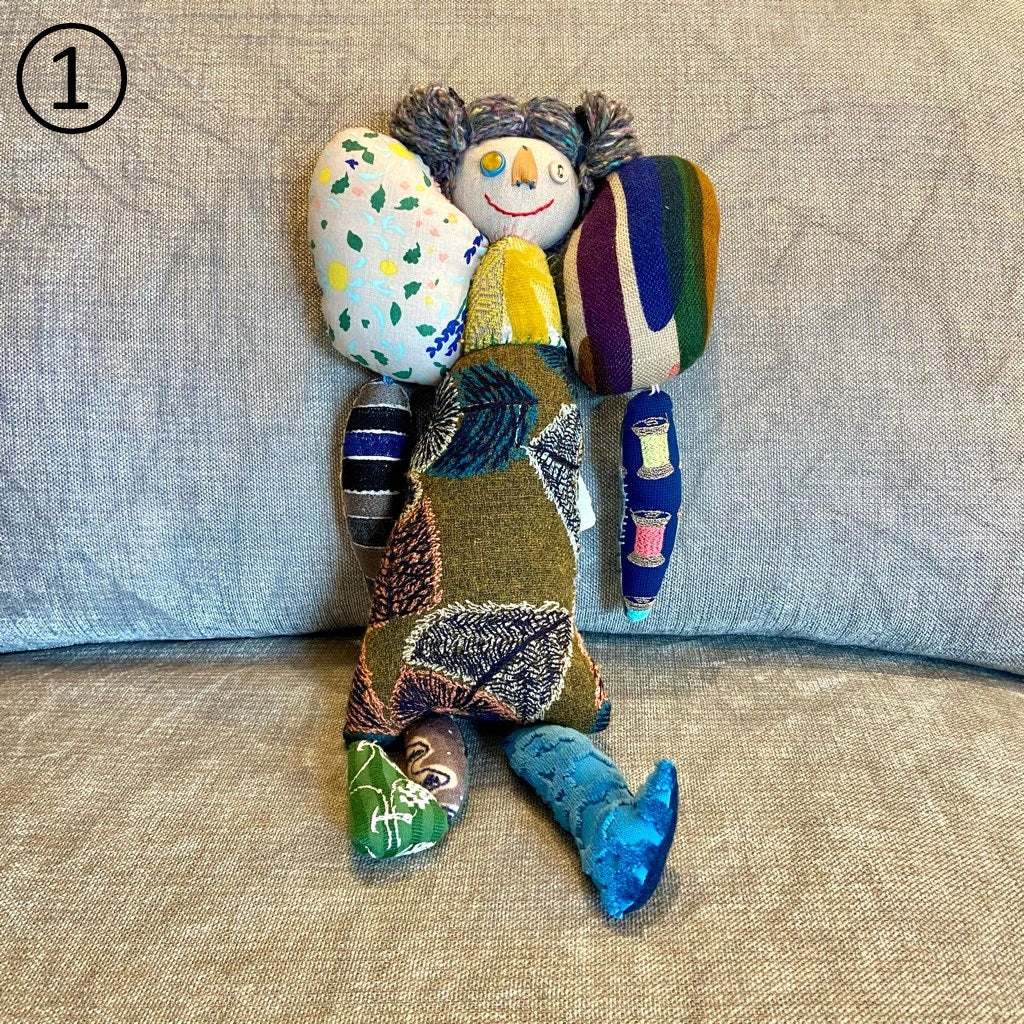 ミナペルホネン / mina perhonen patchちゃん ぬいぐるみ 人形 中古