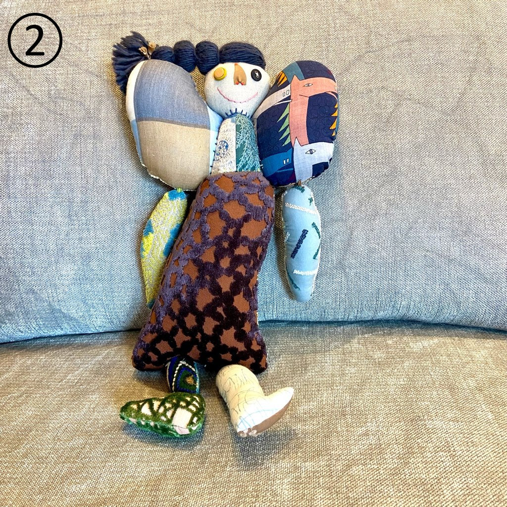 ミナペルホネン / mina perhonen patchちゃん ぬいぐるみ 人形 中古