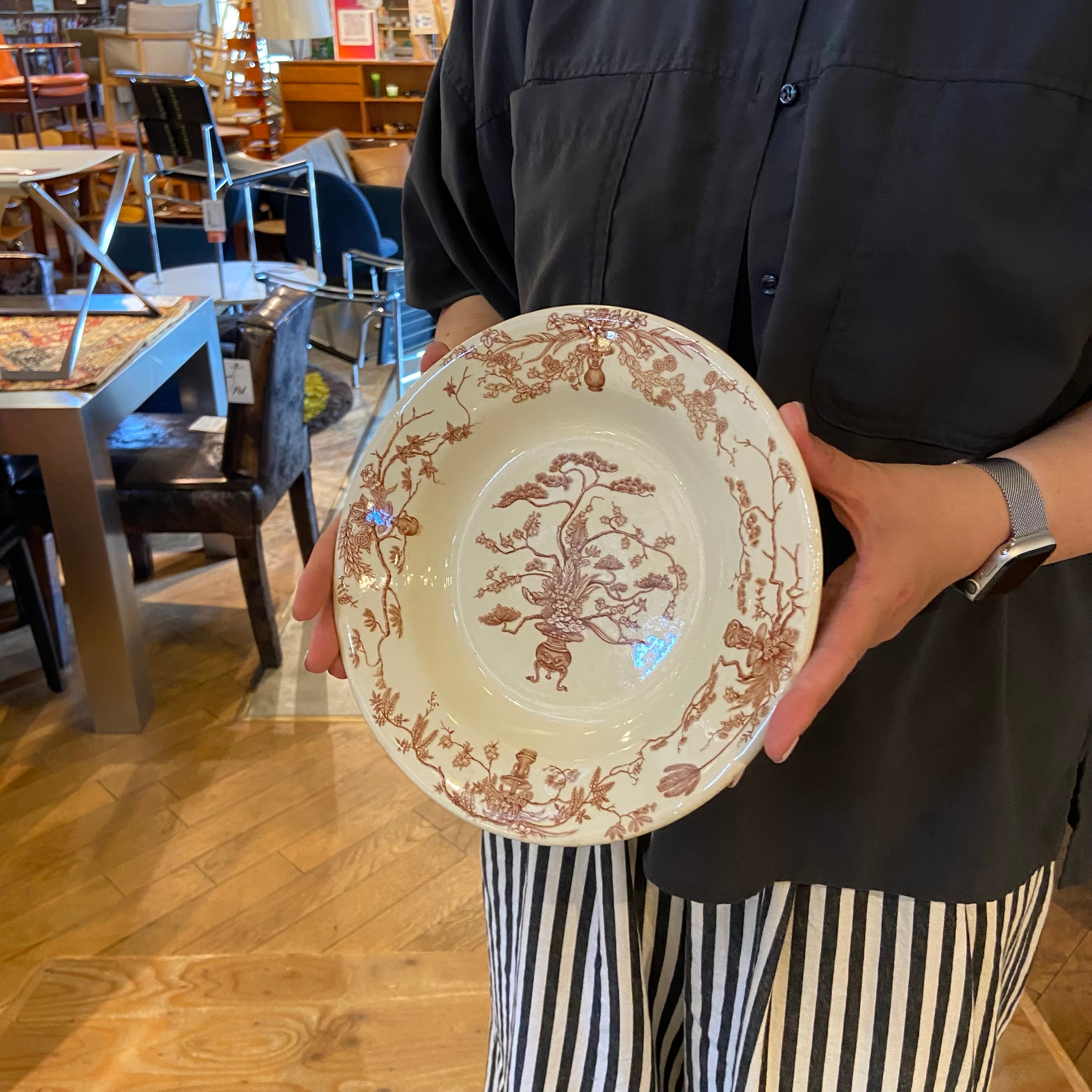 ジアン / GIEN アンティーク プレート フランス 中古 カジュアル