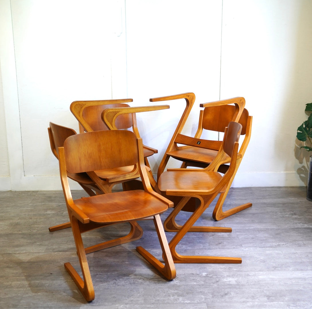 天童木工 HFシリーズ Zチェア ヴィンテージ オーク材 希少 中古 剣持勇