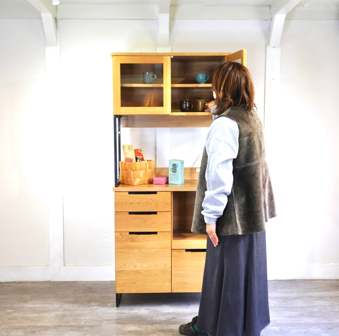 アデペシュ / a.depeche スプレム キッチンボード 食器棚 収納 オーク