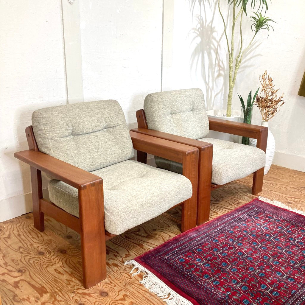 コスガ / KOSUGA アームソファ チーク材 ジャパンヴィンテージ 中古