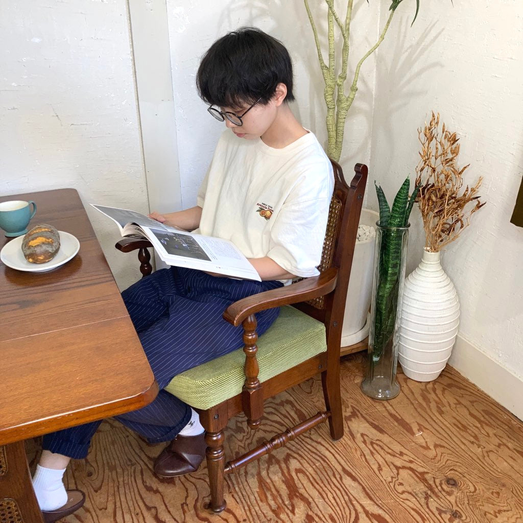 三越ブルージュ カントリーハウス アームチェア ラタン 中古 三越家具