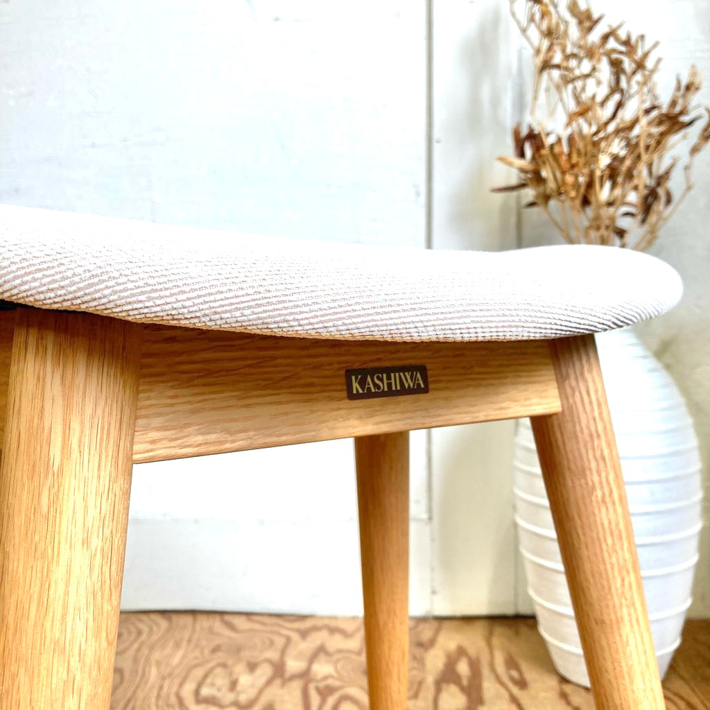 柏木工 / KASHIWA スツール 張座 EC16A ベージュ 中古 ちょい座り