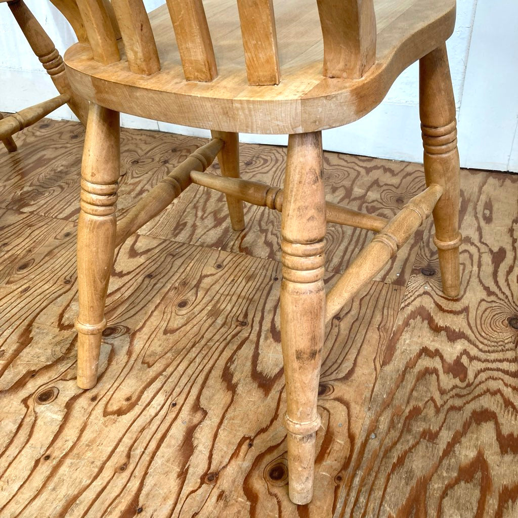 スラットバックチェア ウィンザーチェア ダイニングチェア ビーチ無垢