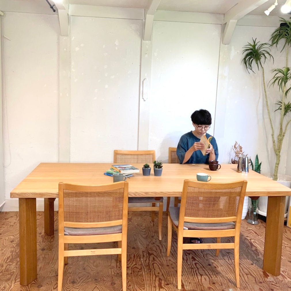 飛騨産業 / HIDA タモ無垢材 ダイニングテーブル 中古 大きい 木