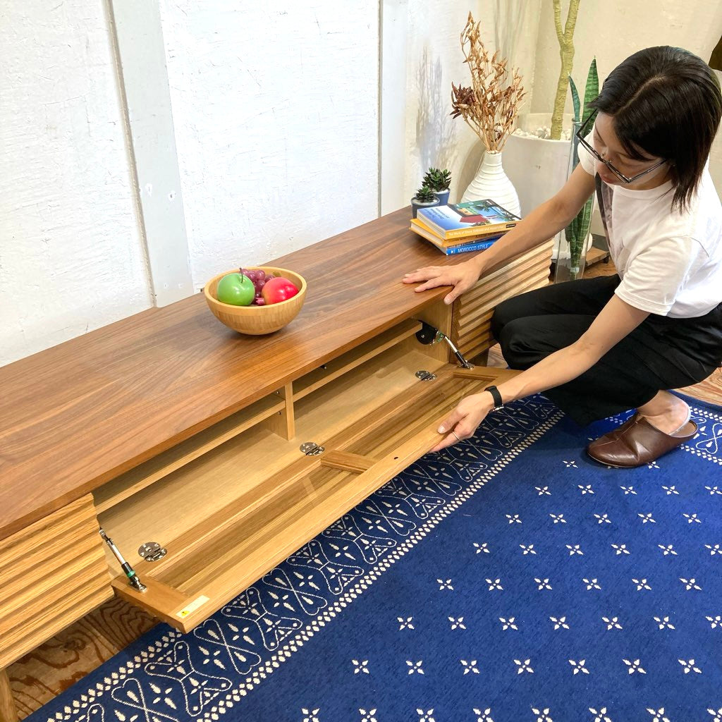 飛騨産業 キツツキ スタンダードコレクション AVキャビネット オーク