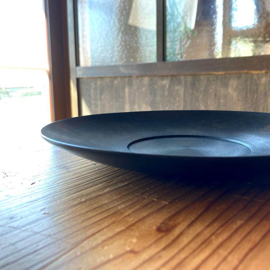 IFUJI 井藤昌志 デルフト皿 三度黒 L 未使用 ガラス塗料 黒 プレート
