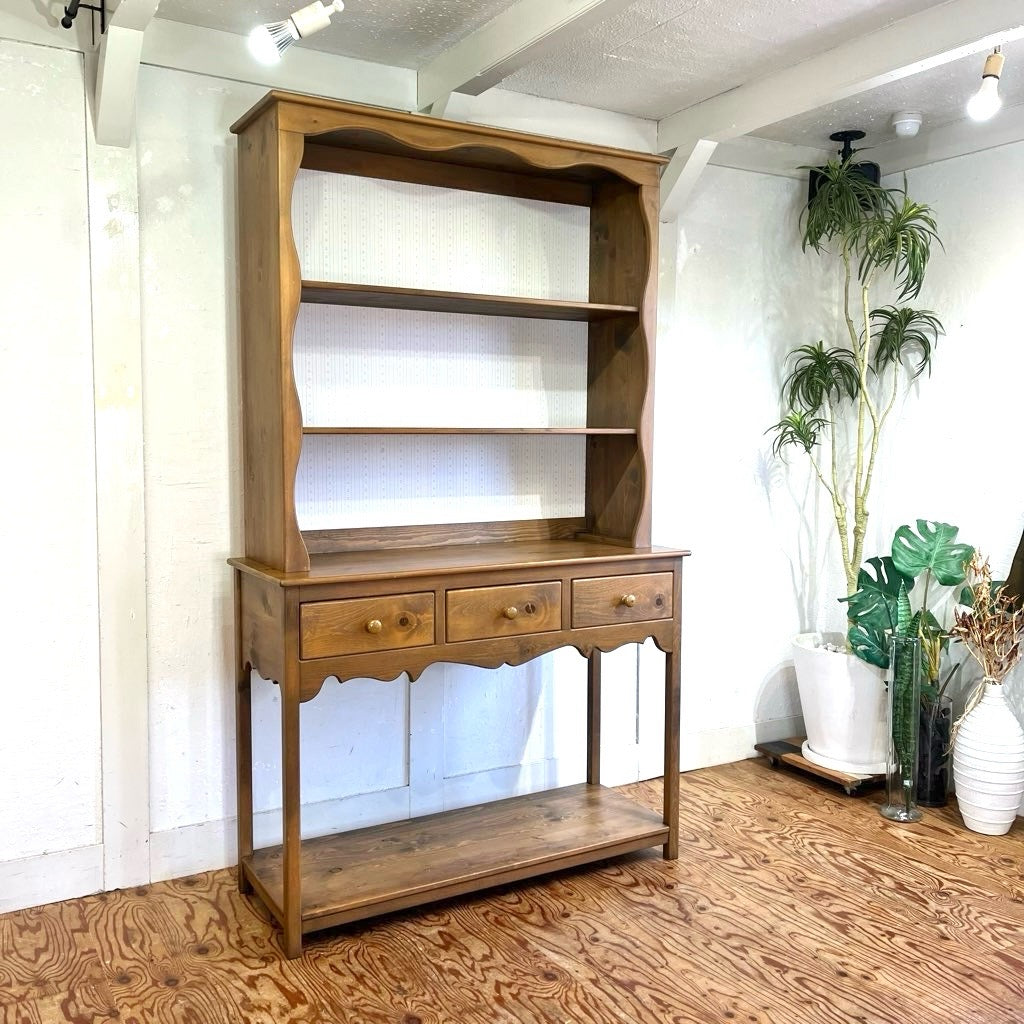 アンファン / enfant カップボード オープン飾り棚 廃盤 希少 パイン材