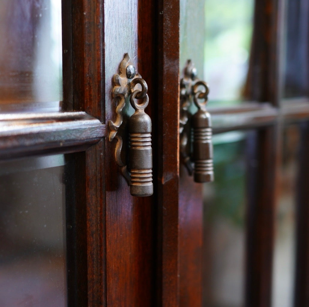 松本民芸家具 立体的なデザイン C型電話台 約13万8千円 ※i4※ 松本民芸