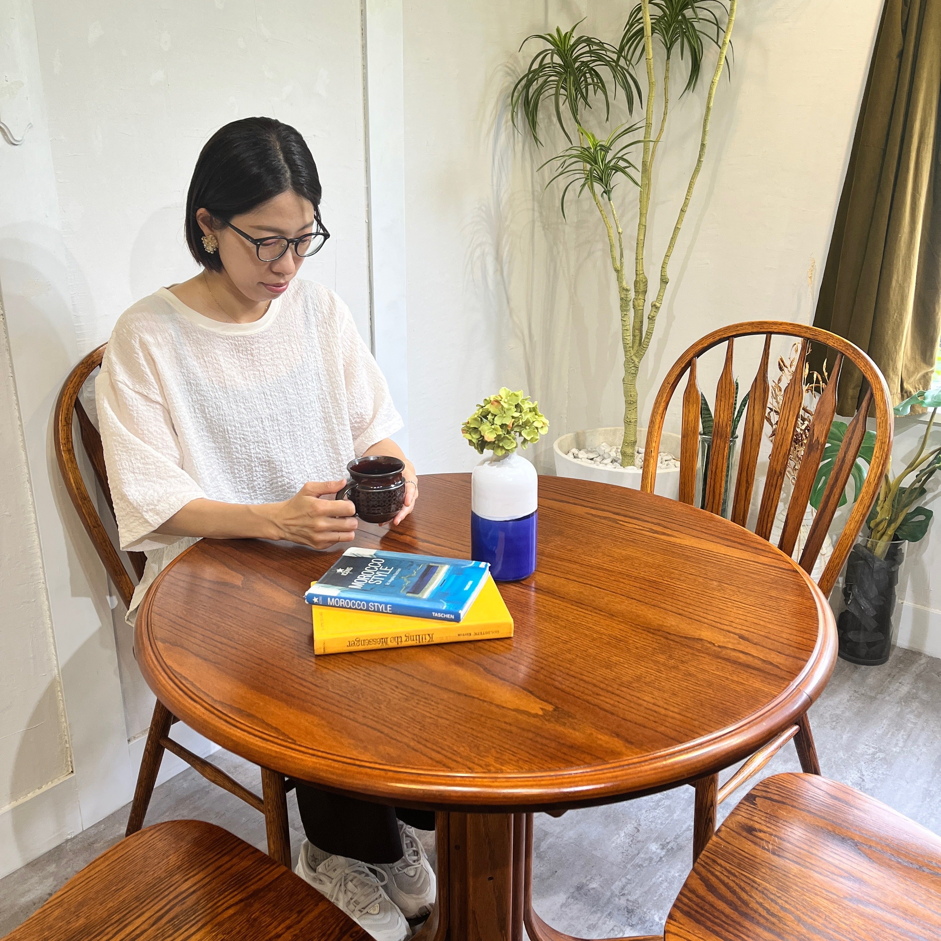 シンリー / shin-Lee エクステンションラウンドテーブル ダイニング