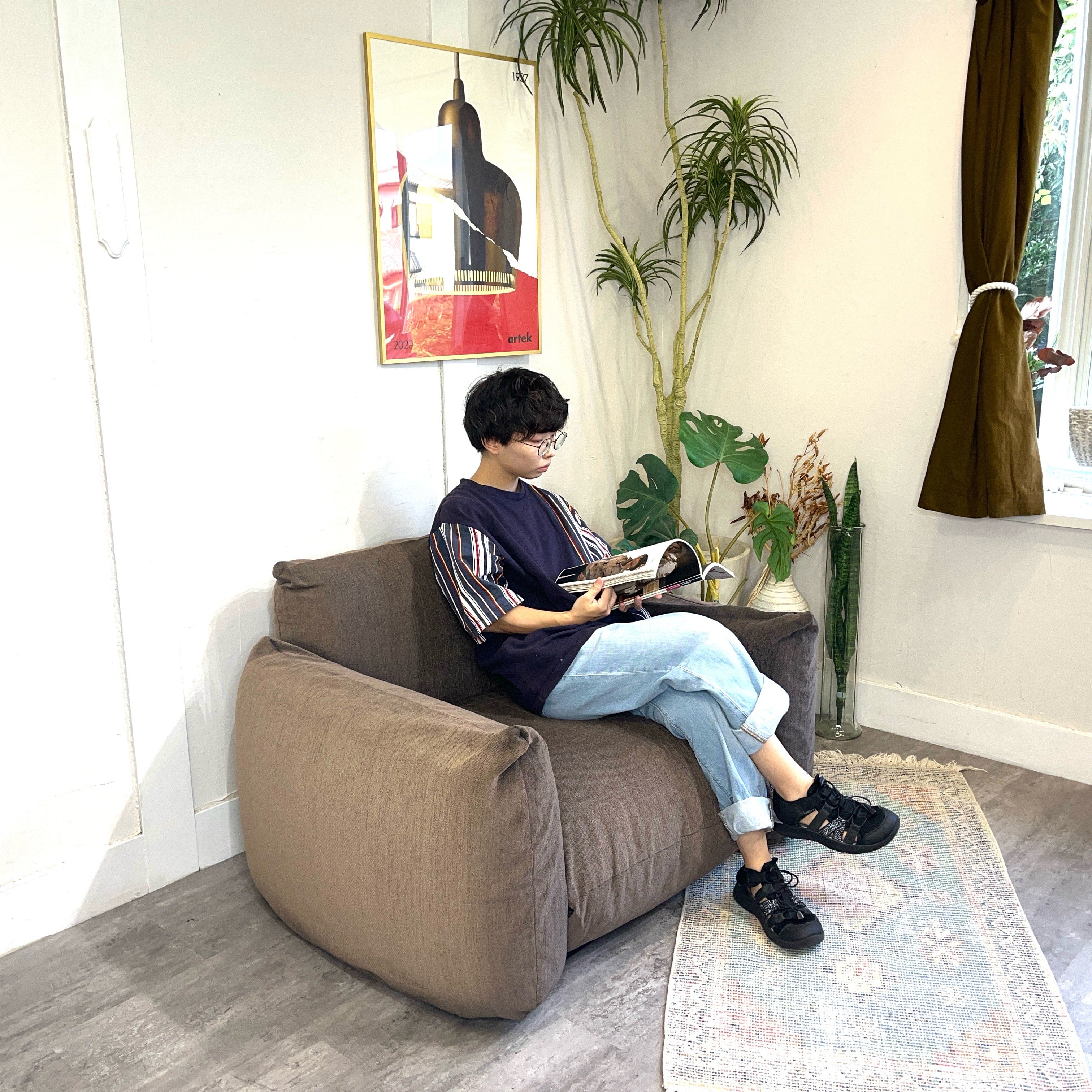 アルフレックス arflex マレンコ MARENCO 1Pソファ ブラウン 茶 一人