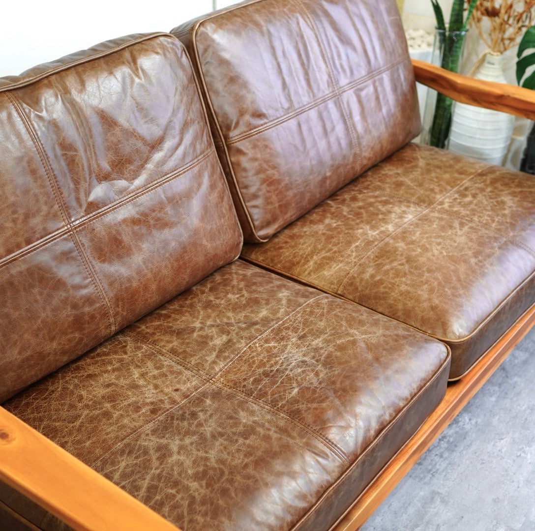 WTW / ダブルティー ティズモソファ / TISMO SOFA 2人掛け レザー 中古