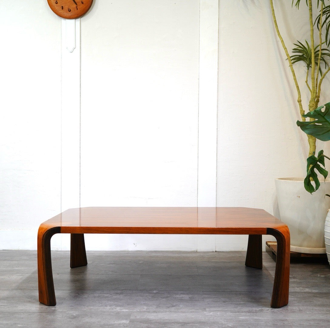 美品 天童木工 ローテーブル 乾三郎 座卓 106×75.5×33.5 引取割有 美品