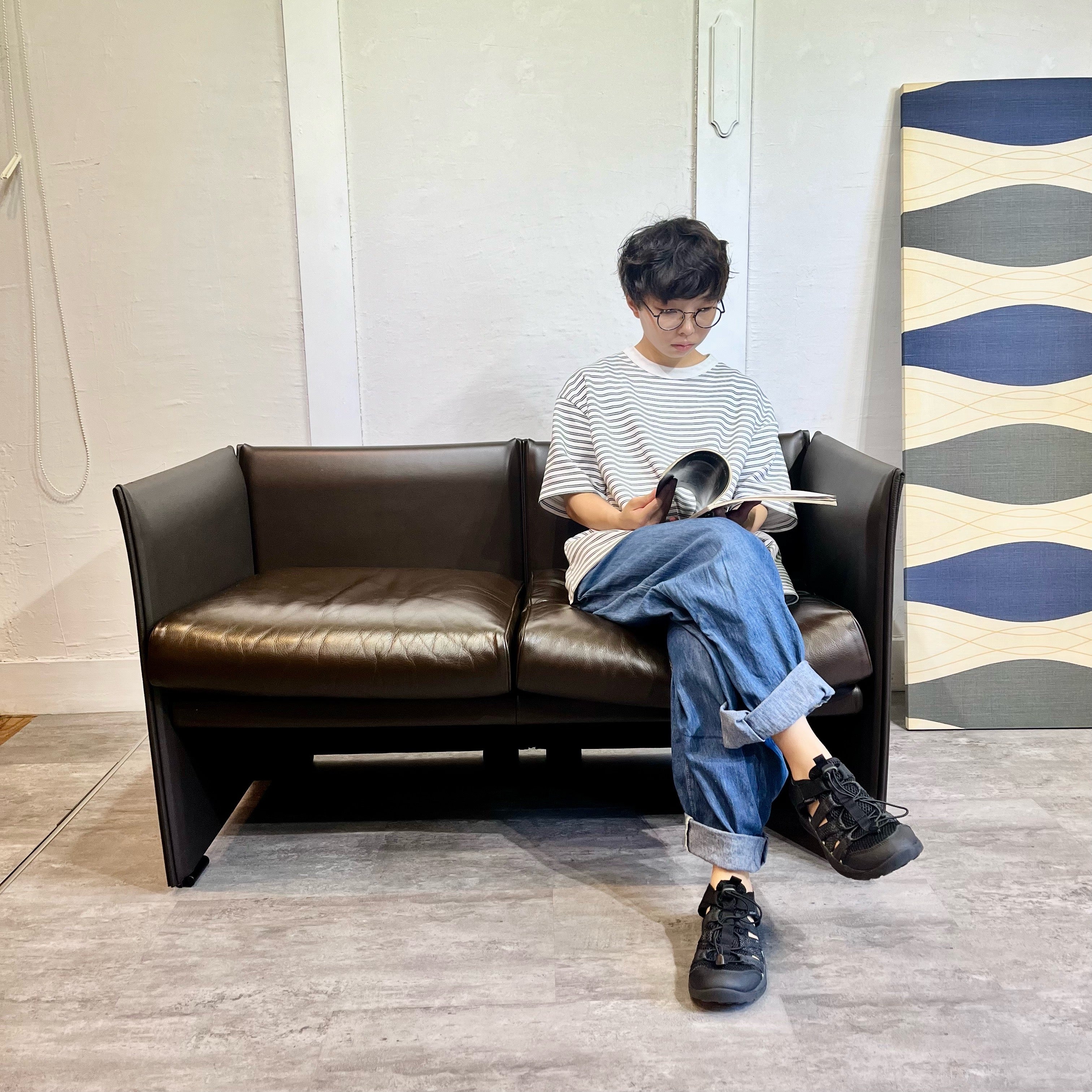 カッシーナ / Cassina 402 ウィスキーソファ 2P マリオ・ベリーニ