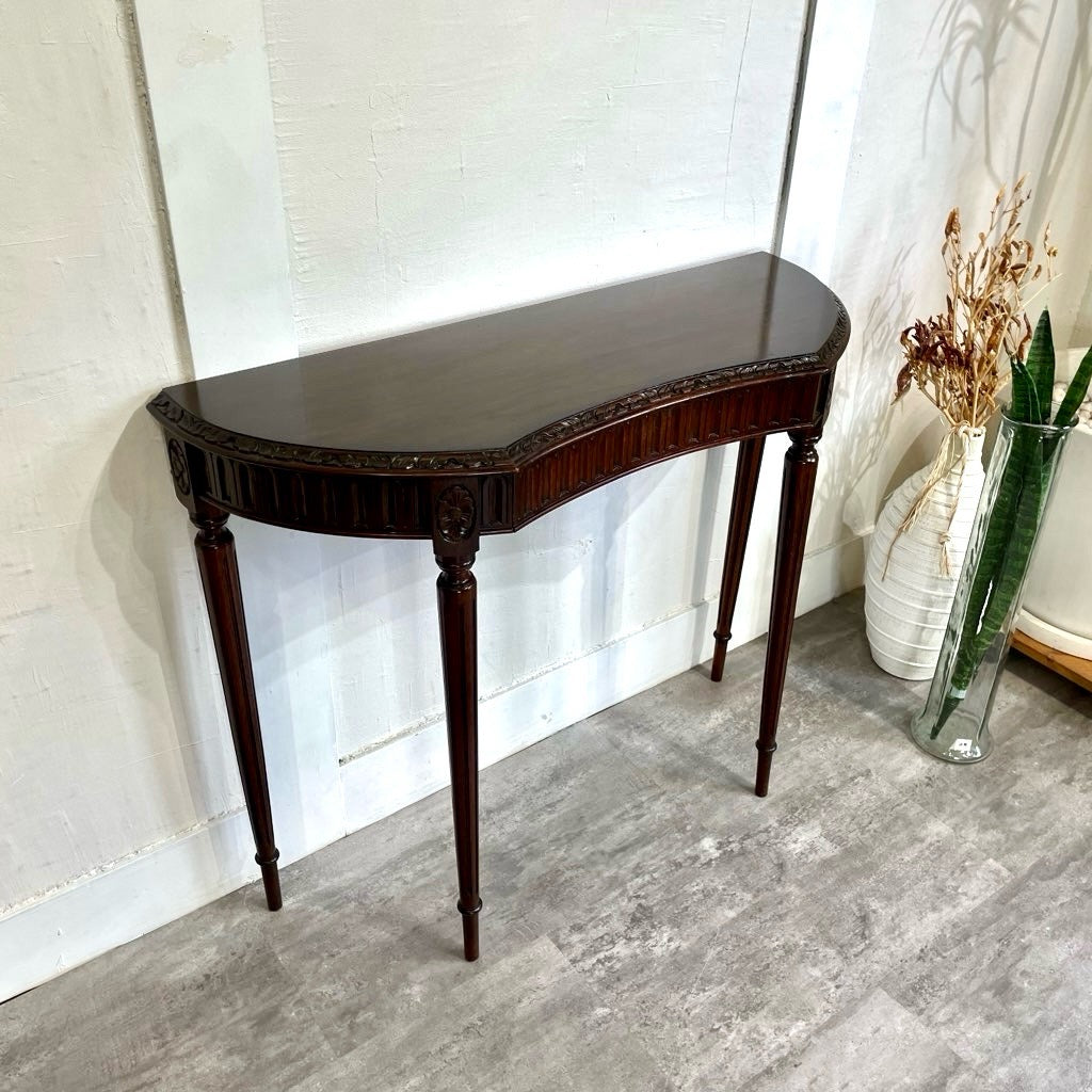 アンティーク ー コンソールテーブル ハーフムーンテーブル ロイズ