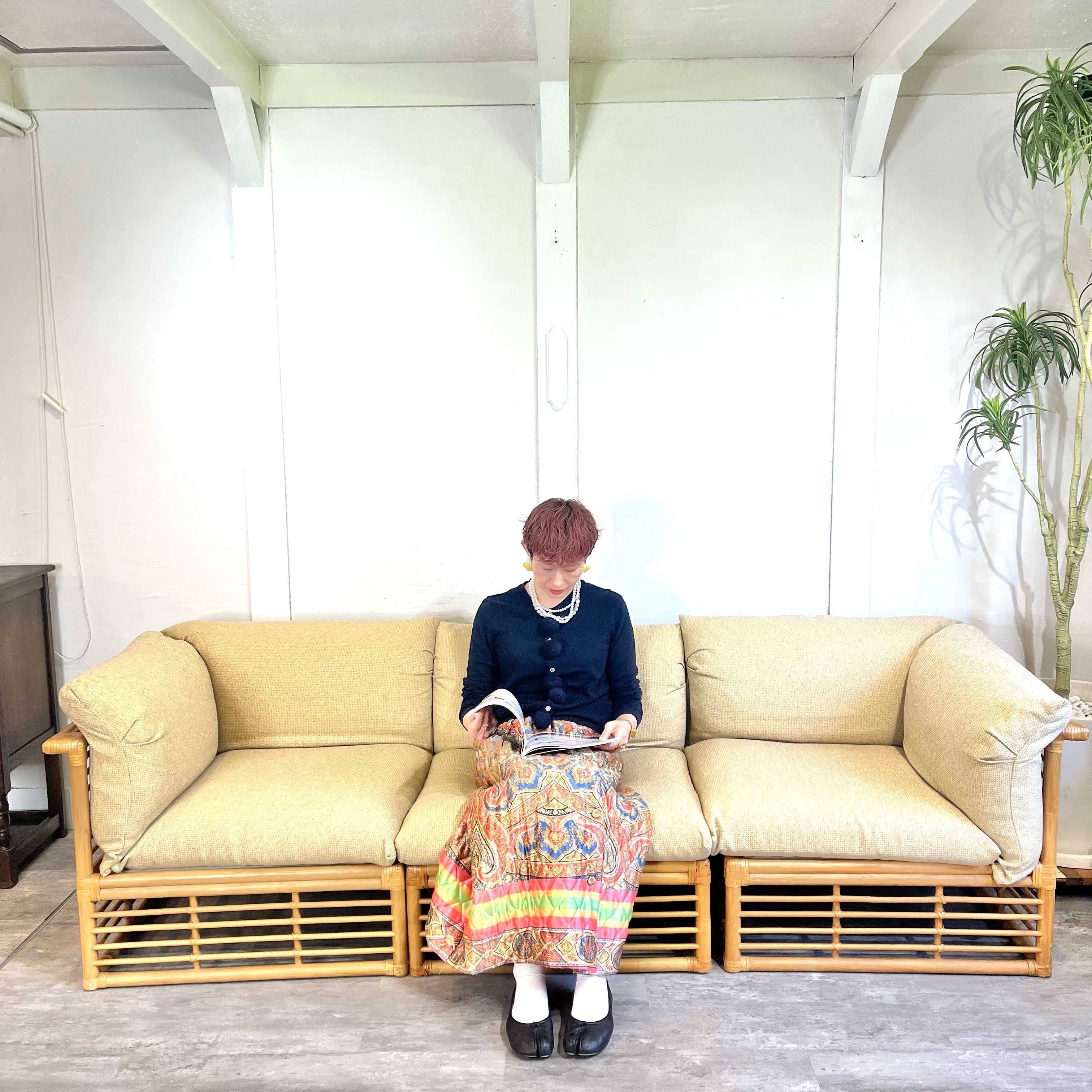 カサブランカ / CASABLANCA カデンザ / CADENZA 肘付き 3Pソファ 3人