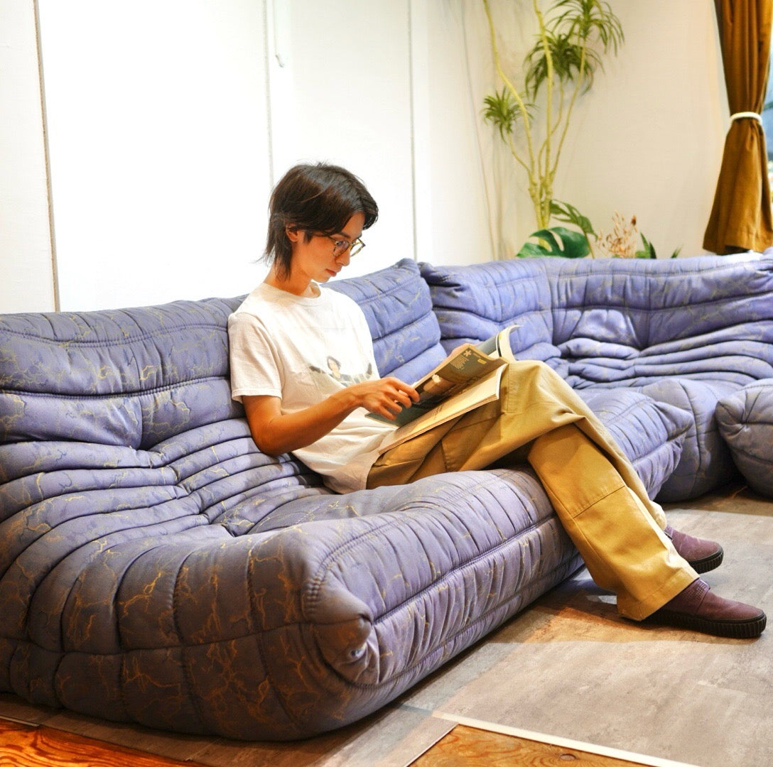 リーン・ロゼ ligne roset トーゴ 3Pソファ 3人掛け キルトカバー付き