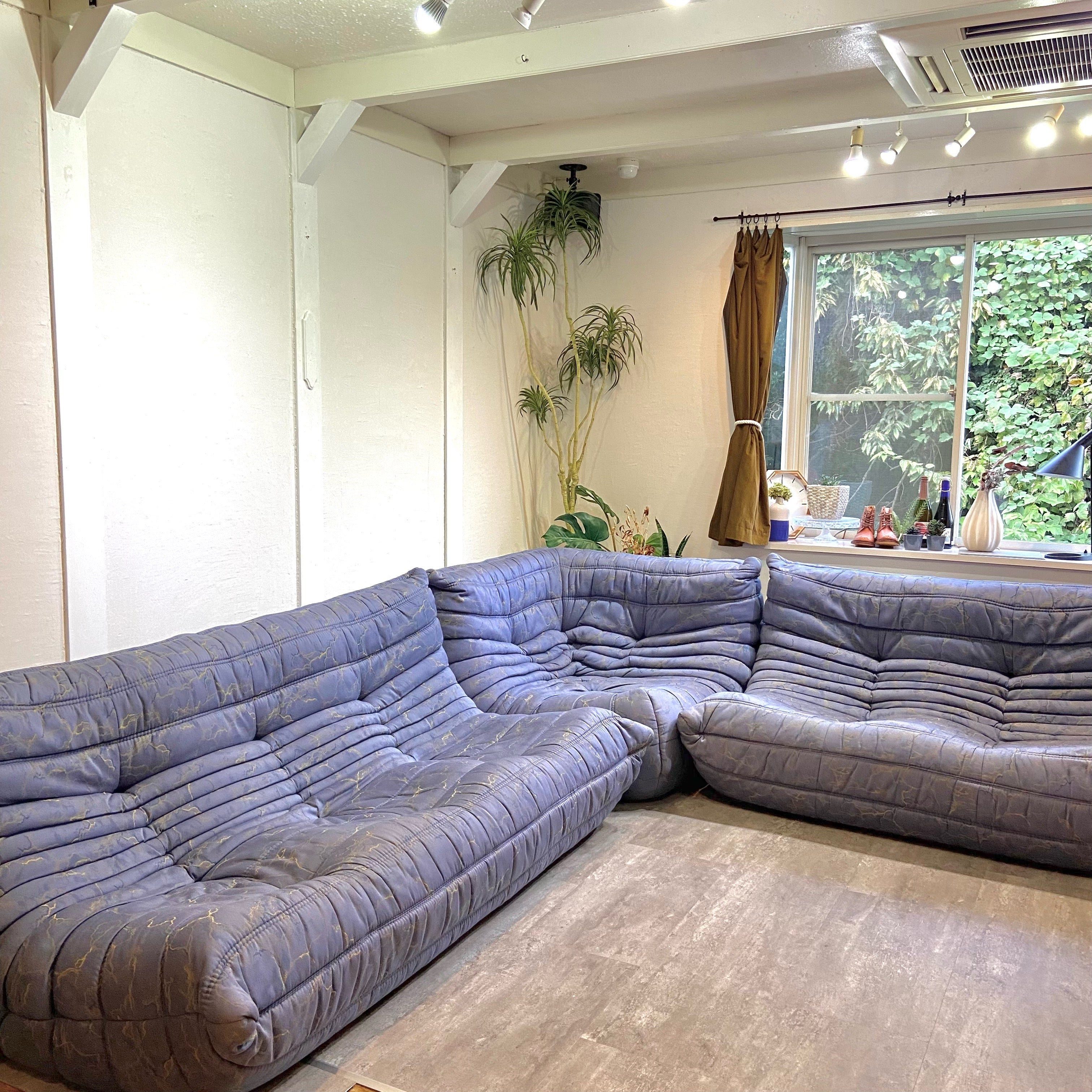 リーン・ロゼ ligne roset トーゴ 2Pソファ 2人掛け キルトカバー付き