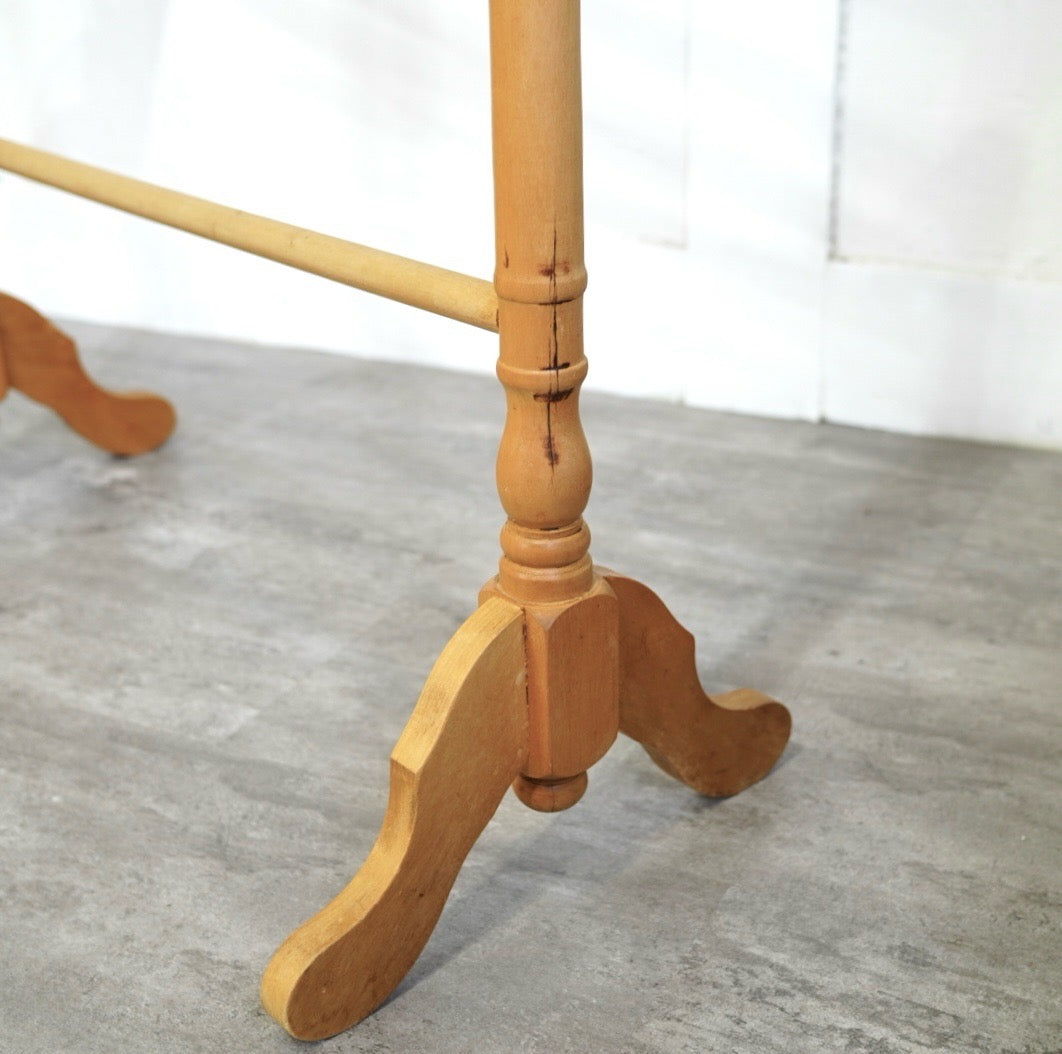 タオルハンガー ヴィンテージ 中古 木製 ナチュラル ディスプレイ 飾り