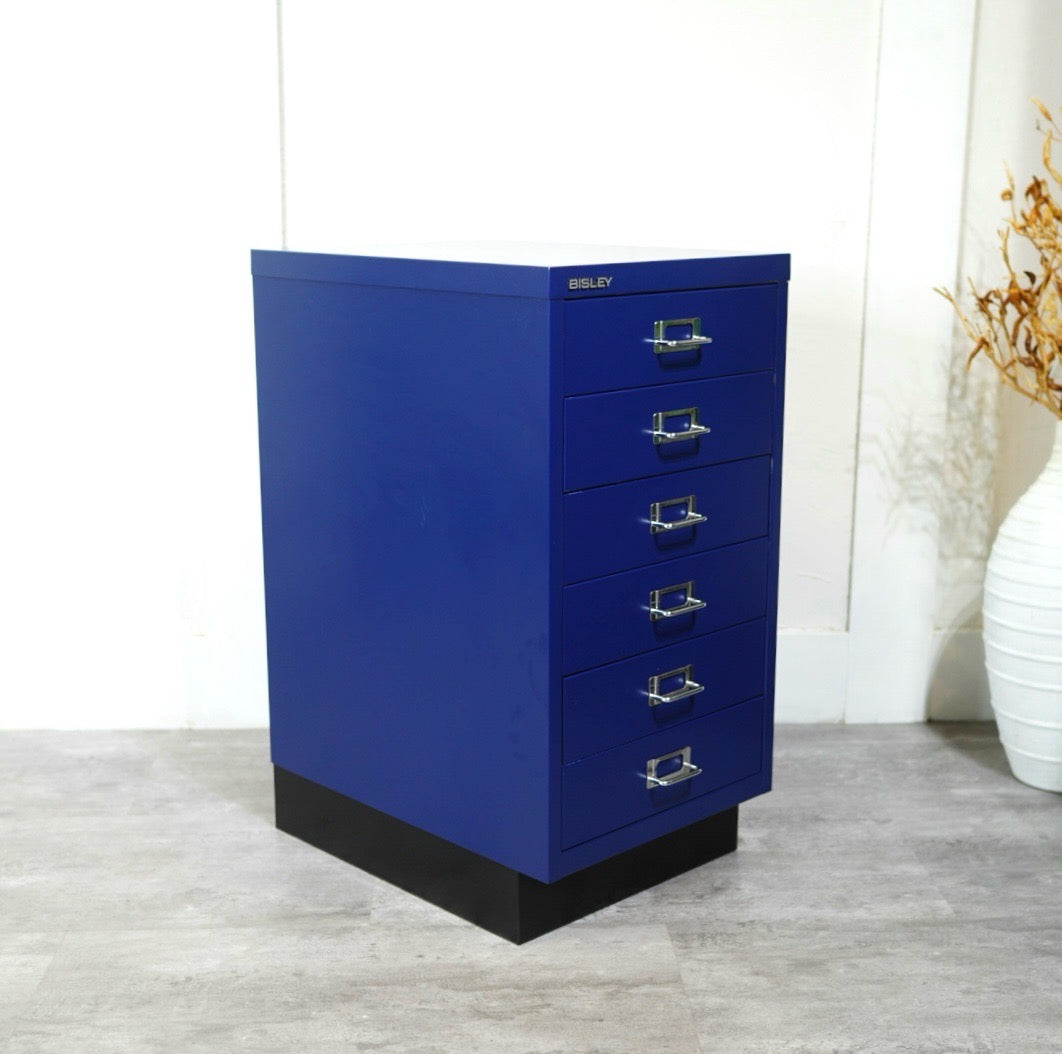 ビスレー / BISLEY BAシリーズ A3キャビネット 6段 ブルー 中古 デスク