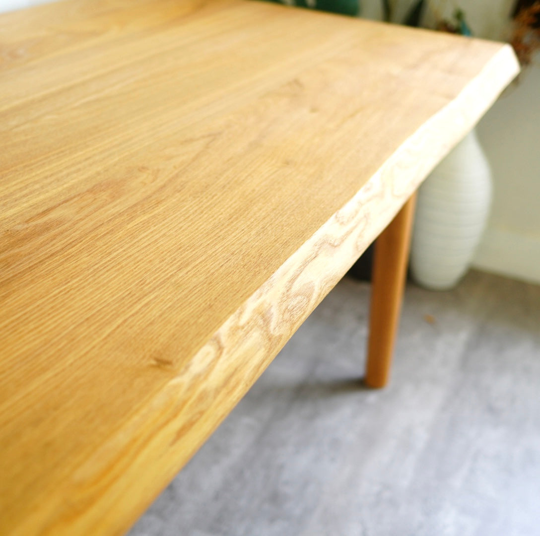 柏木工 / KASHIWA タモ無垢材ダイニングテーブル 中古 4人掛け W150
