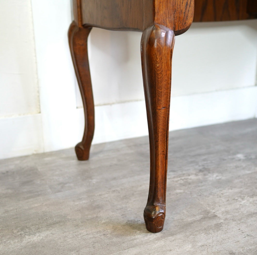 三越家具 ブルージュ スツール オーク材 アンティーク調 ヴィンテージ