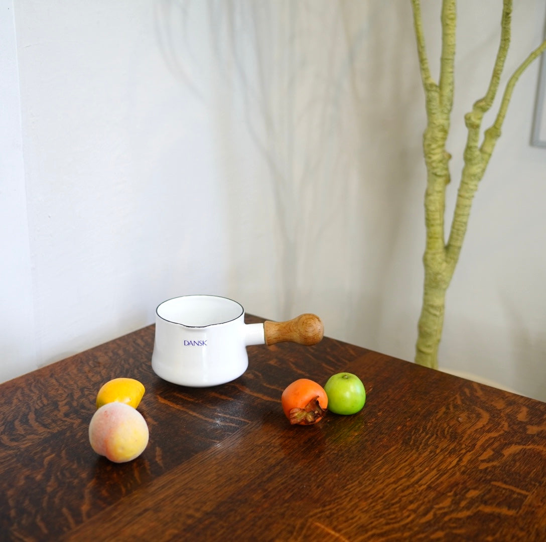 ダンスク / DANSK コペンスタイル ホーロー片手鍋 ミルクパン ホワイト