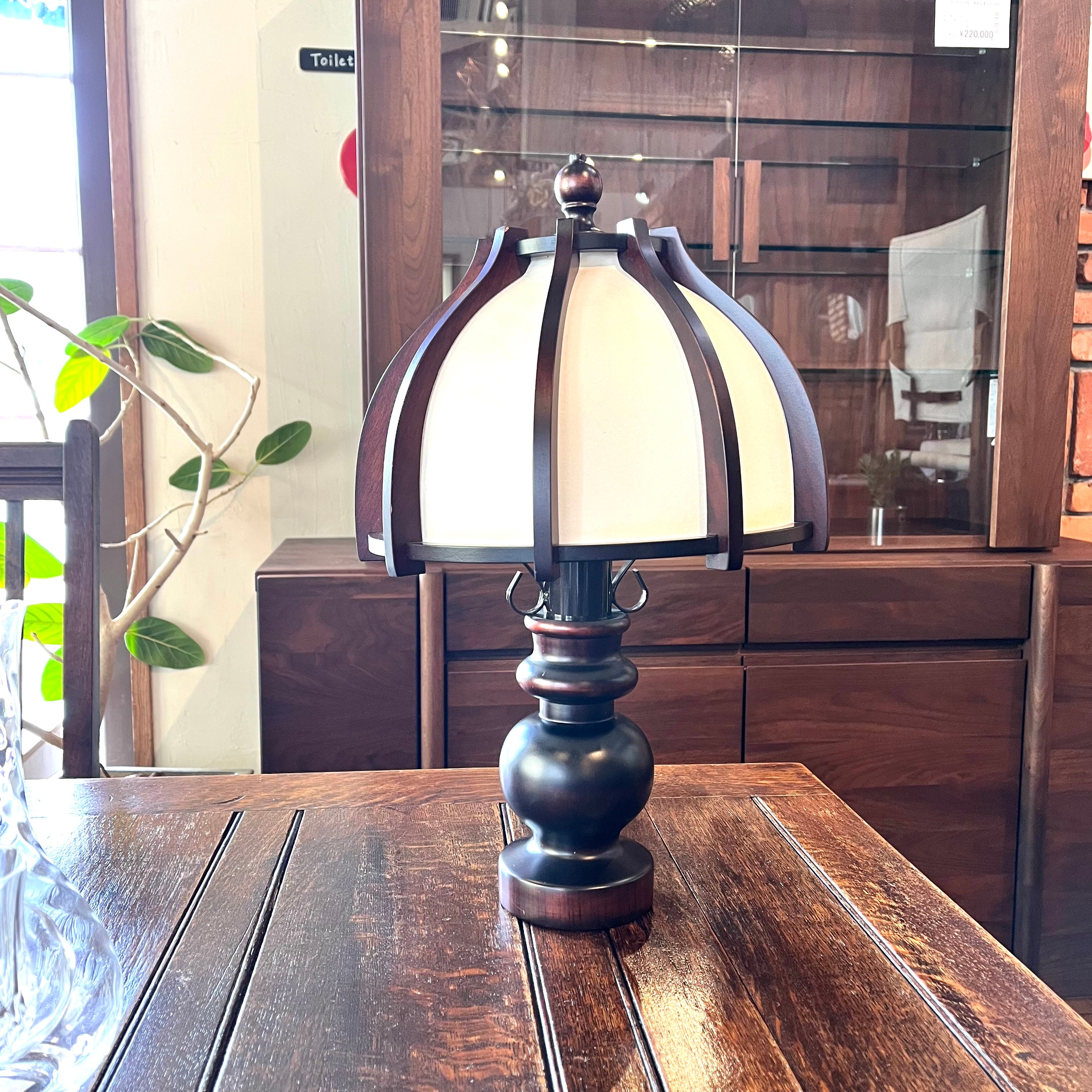 北海道民芸 D型ランプ テーブルランプ 照明 日本 民芸 純和風 和紙 樺