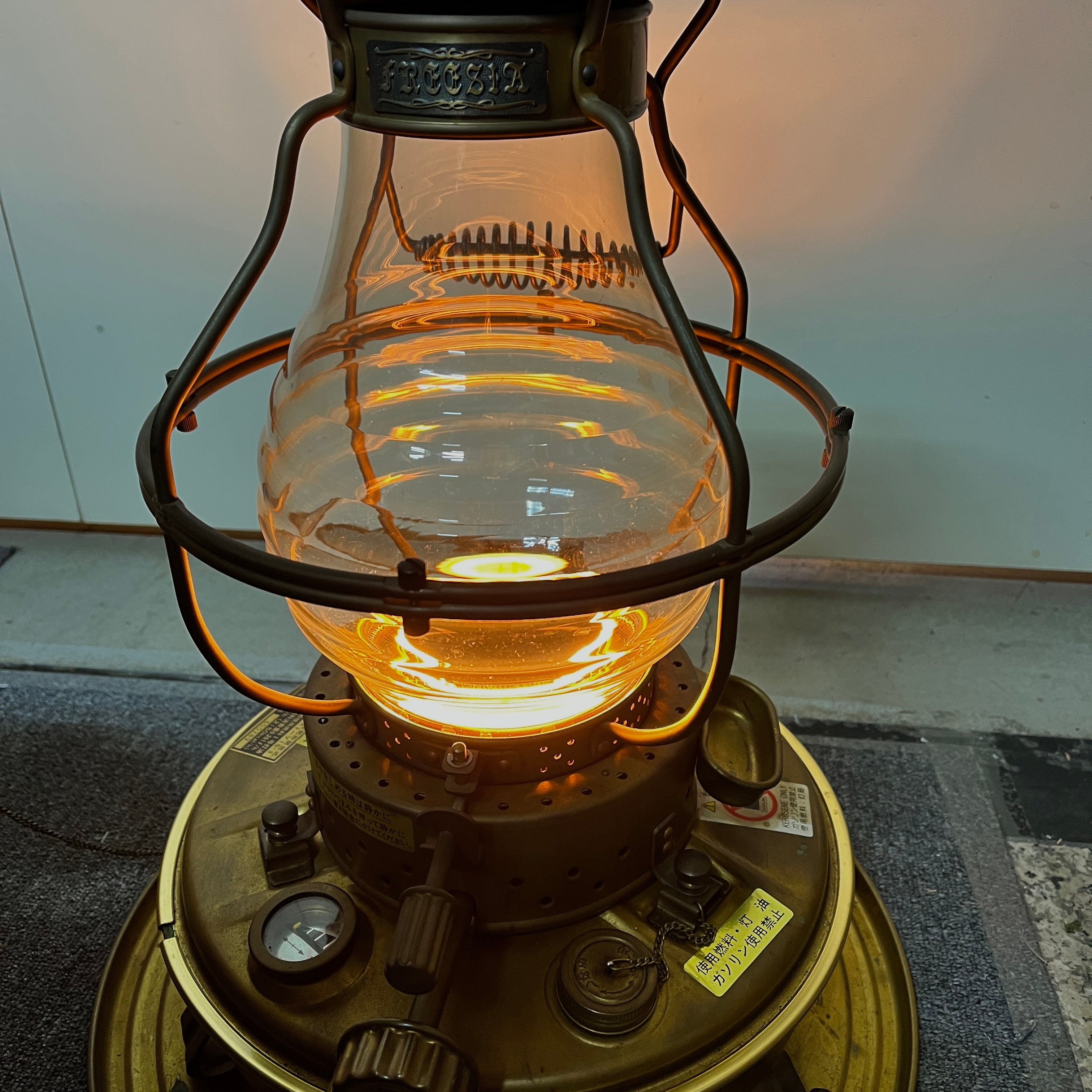 ニッセン / 日本船燈 ストーブ IS-3 ゴールドフレーム レトロ 暖房器具