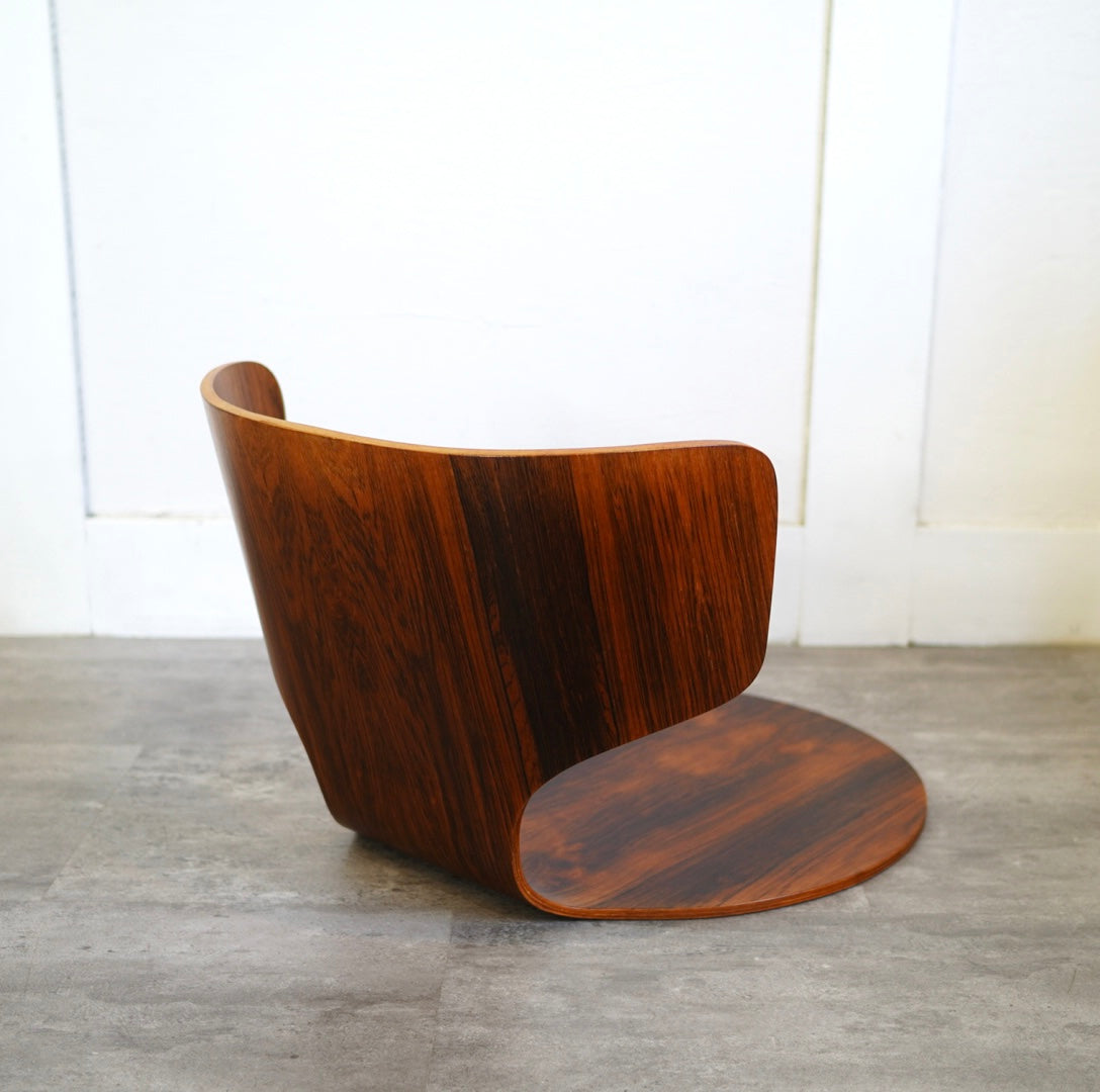 セール 希少 天童木工 剣持勇 ヴィンテージ カブト座椅子／欅材