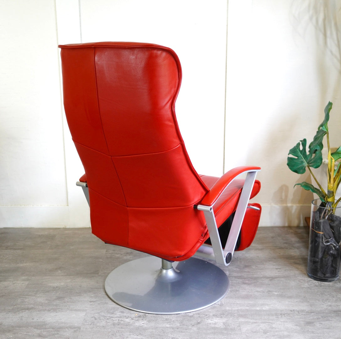 ほぼ未使用】KEBE 総革張りパーソナルリクライニングチェア KE-23 ほぼ