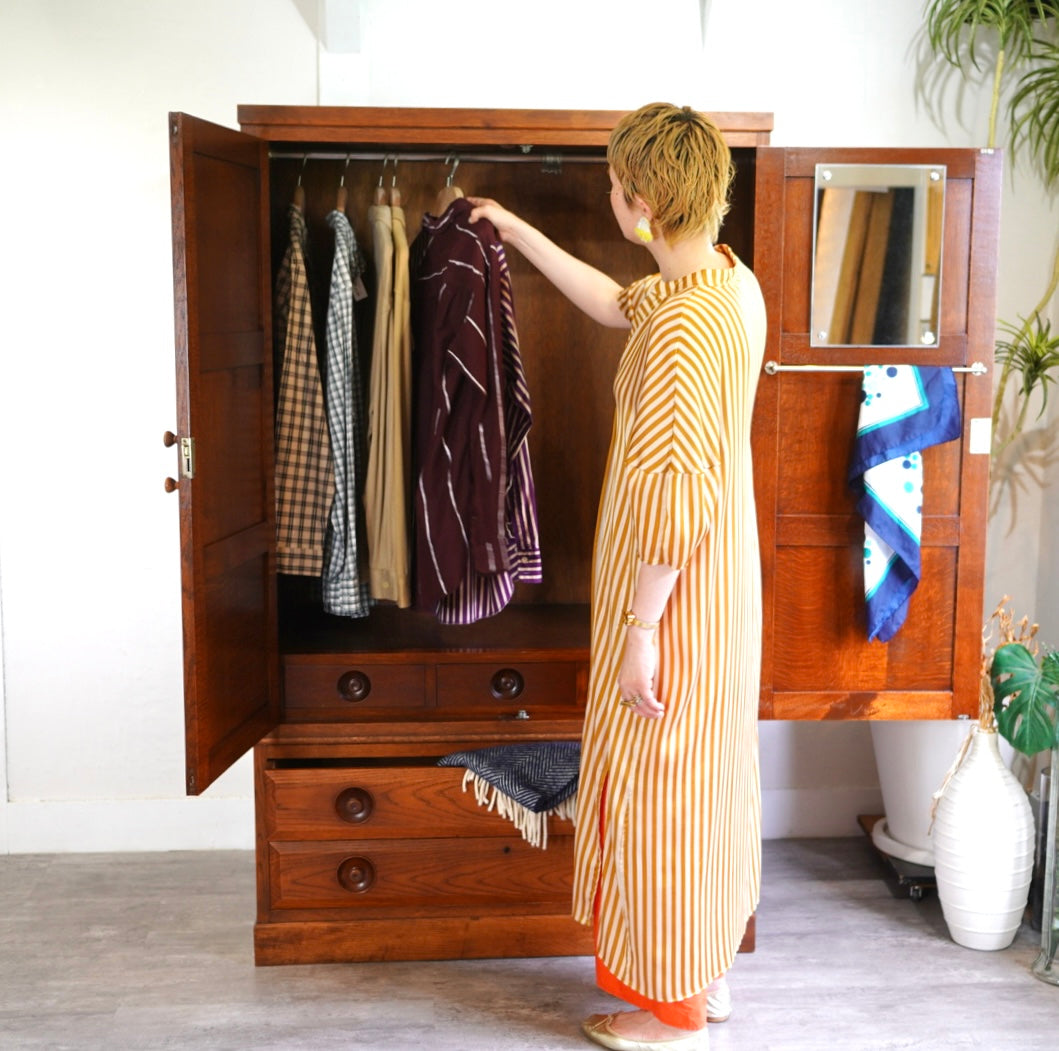 辰巳木工 洋服箪笥 ワードローブ 吉田璋也 ヴィンテージ 洋服収納 上着